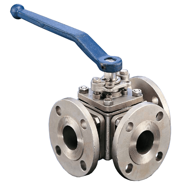 A-T Controls 3-Way Ball Valve, 30 Series